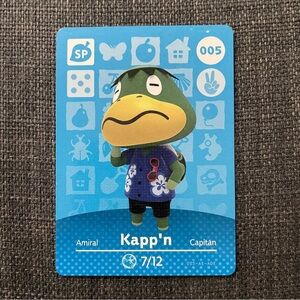 Animal Crossing Amiibo Card Kapp’n 005